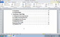 Updating a Table of Contents thumbnail